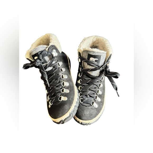 SOREL - Women's Out ‘N About Plus Conquest Waterproof Suede Boot Size 7 Faux Fur - Picture 13 of 16